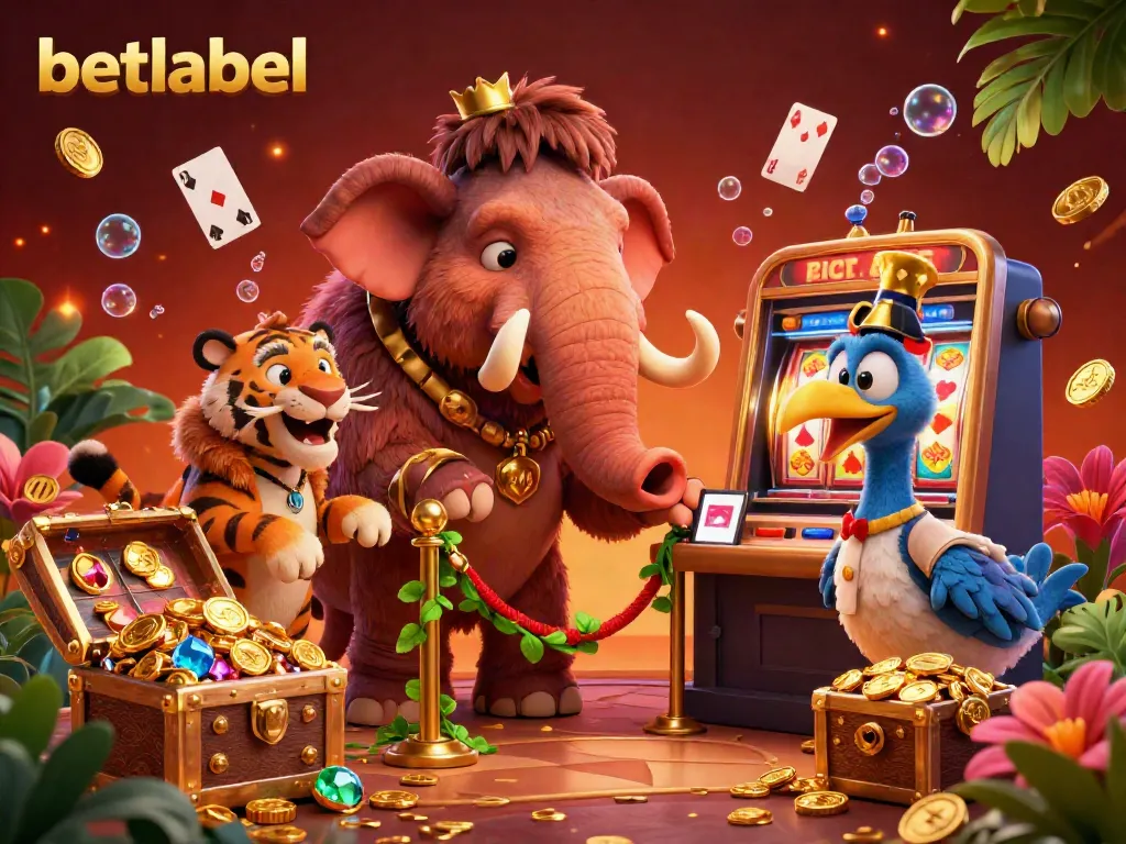 Join the excitement at betlabel with a vibrant 3D casino scene featuring unique characters and action.